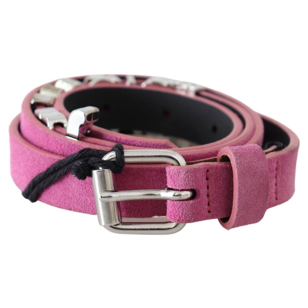 Just Cavalli Fuschia Pink Leather Waist Women's Belt