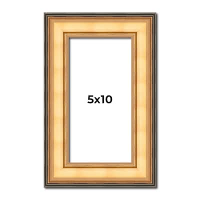 5x10 Frame Gold Plein Aire Solid Wood Picture Frame Width 2 Inches |