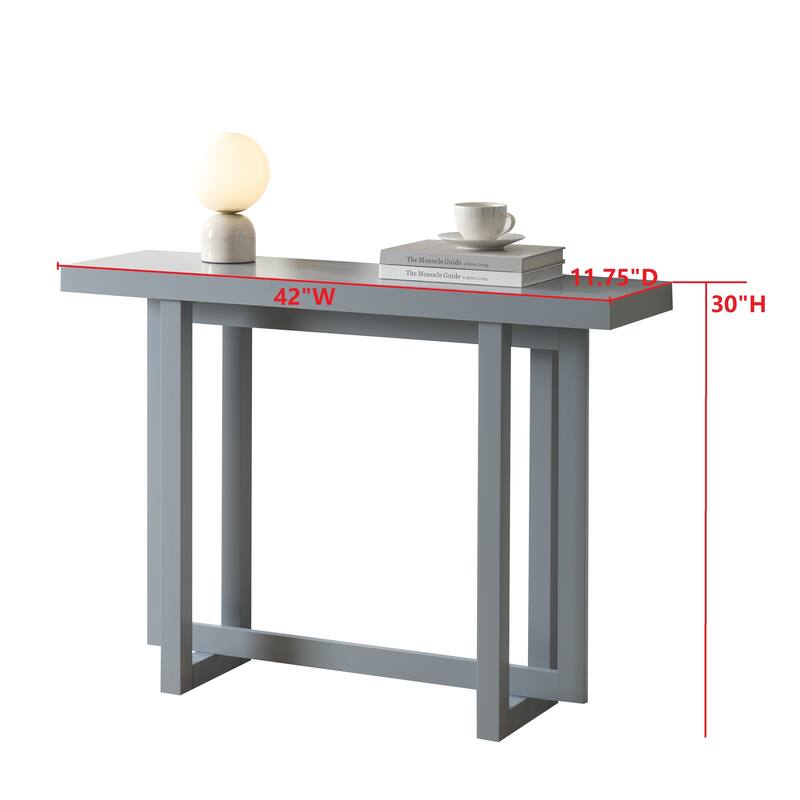Soren Contemporary Wood Rectangular Console Table for Entryway