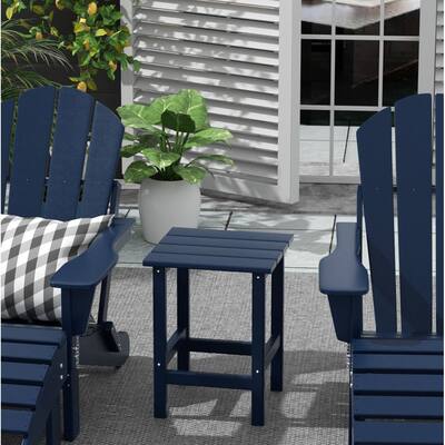 Laguna HDPE Eco-Friendly Outdoor Square Patio Side Table