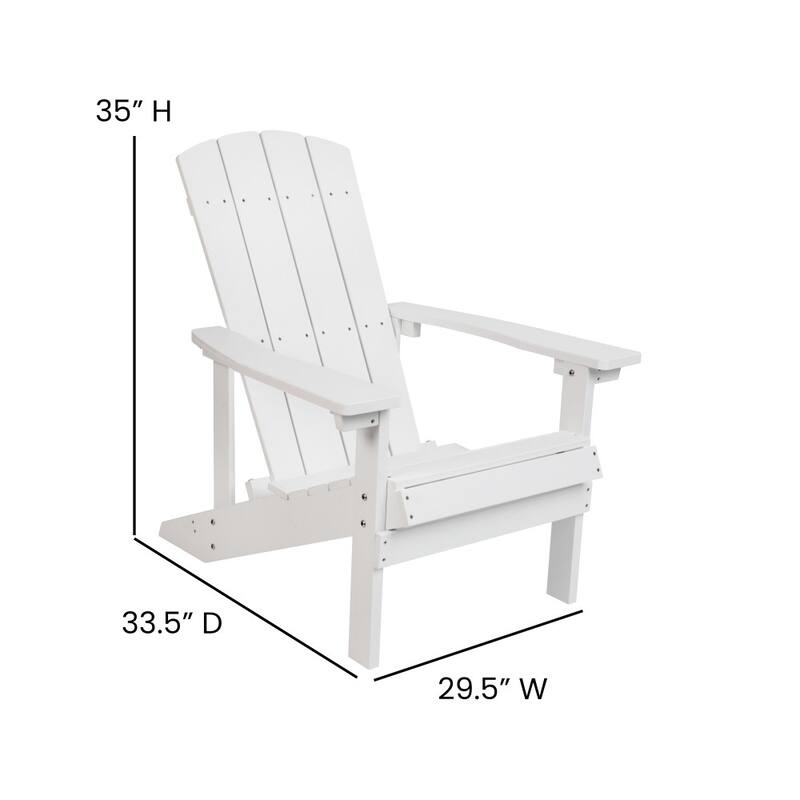 All-weather Poly Resin Wood Outdoor Adirondack Chair (Set of 4)