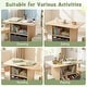 preview thumbnail 8 of 8, Gymax Kids Table & Chairs Set w/2 Open Compartments Fabric Drawer for