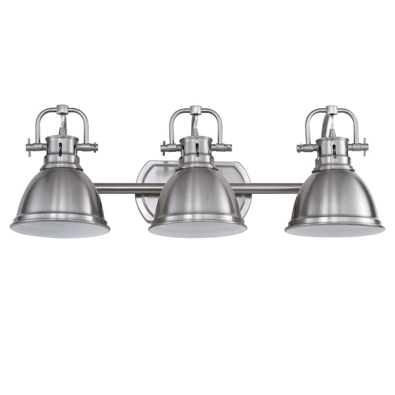SAFAVIEH Lighting Aigerim 3-Light Led Bathroom Sconce - 24.3"x7.5"x8.5" - 24Wx8Dx9H