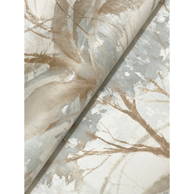 A-Street Prints Mistwood Blue Forest Wallpaper