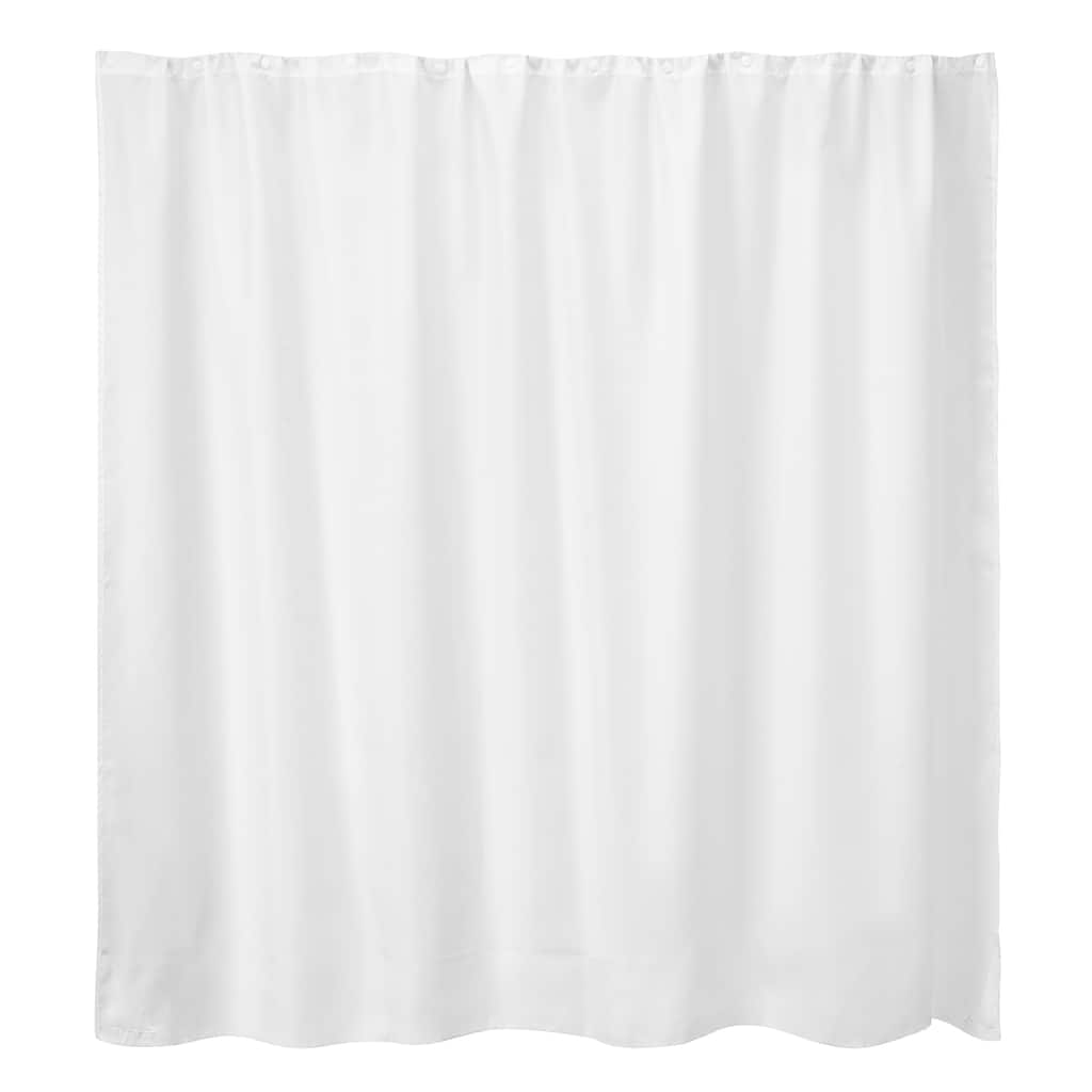Whitmor Snap-In Shower Curtain Liner Replacement w/Magnets, LINER ONLY, 70" x 57" - White
