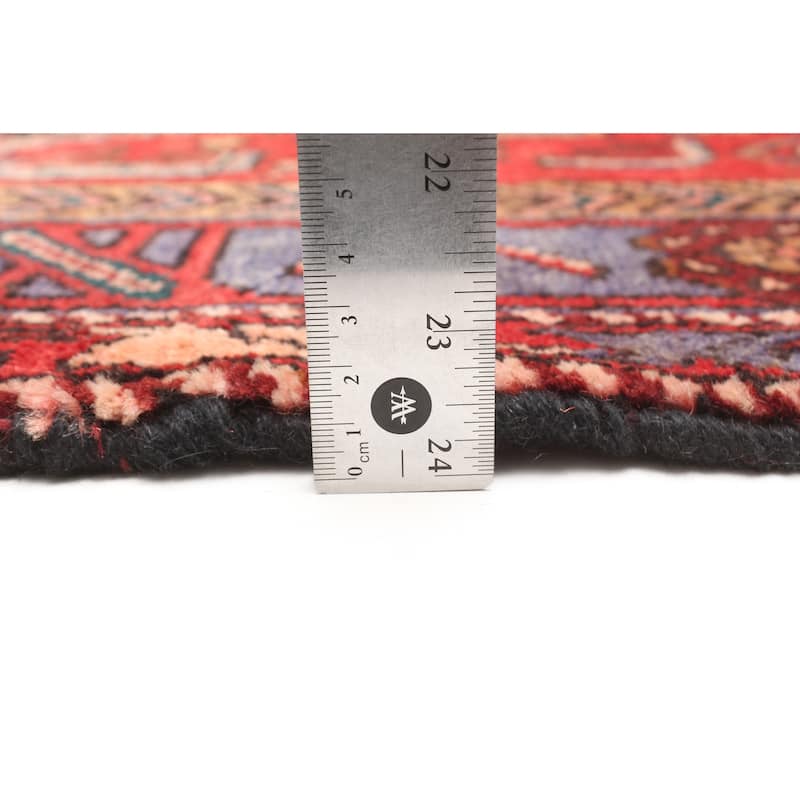 ECARPETGALLERY Hand-knotted Andelz Red Wool Rug - 4'5 x 7'5