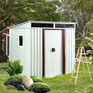 6ft x 5ft Outdoor Metal Storage Shed With Window