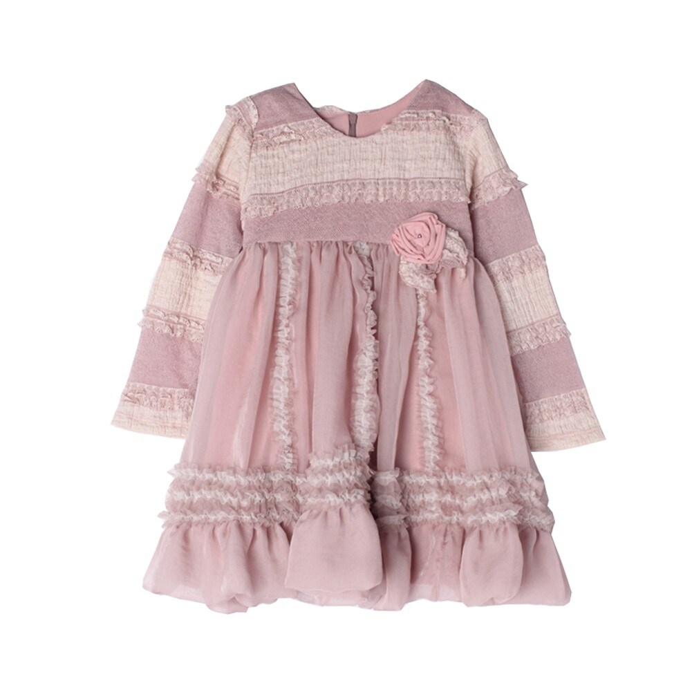 Shop Isobella Chloe Baby Girls Rosy Mauve Amelia Ruffle Empire