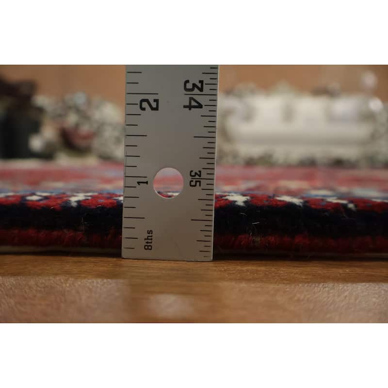 Hand Knotted Oriental 100% Wool Carpet Traditional Tribal Red Yalameh Area Rug - 10' 0'' X 6' 10''