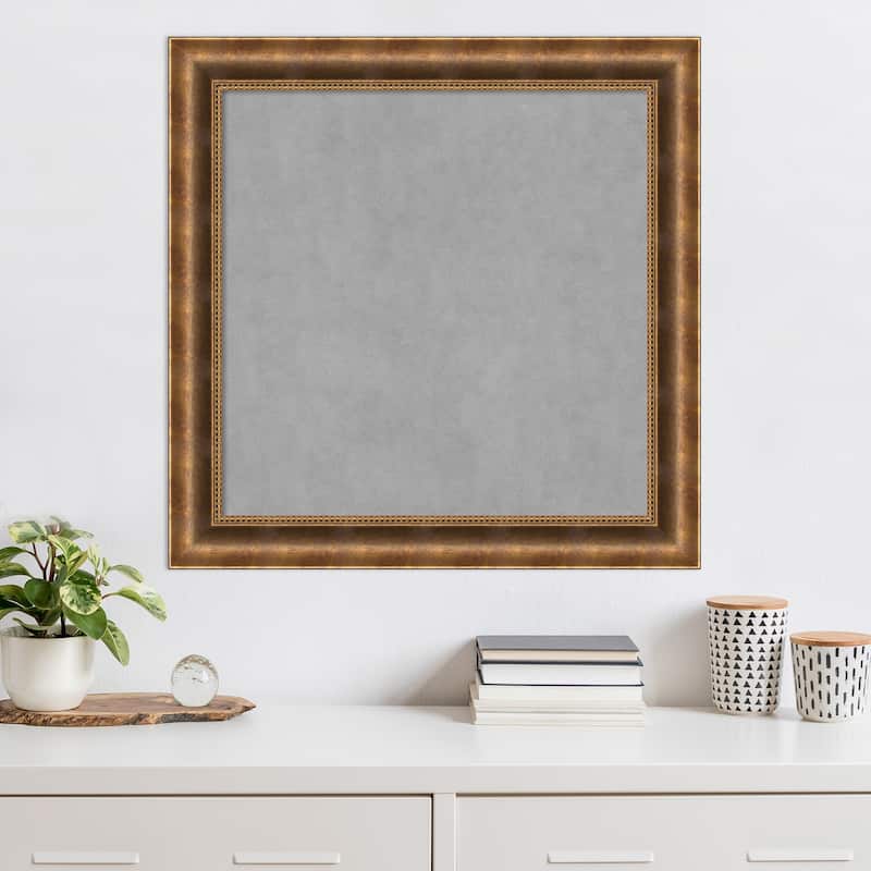 Amanti Art Manhattan Bronze Framed Magnetic Board