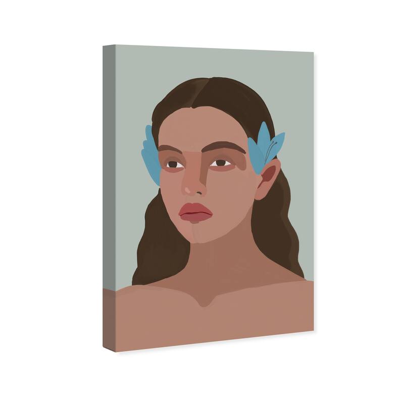 Wynwood Studio Canvas People and Portraits Polynesian Girl Brown and Modern & Contemporary Wall Art Canvas Print