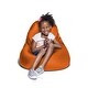 preview thumbnail 3 of 41, Jaxx Nimbus Spandex Bean Bag Chair for Kids Orange