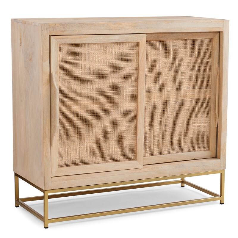 Linon Spence Sliding Door Cabinet