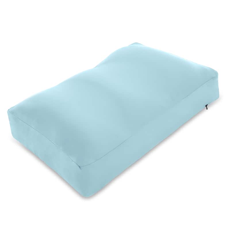 Premium Microbead Pillow, Anti-Aging, Silk like Cover, Sweet Baby Blue - Sweet Baby Blue - Medium