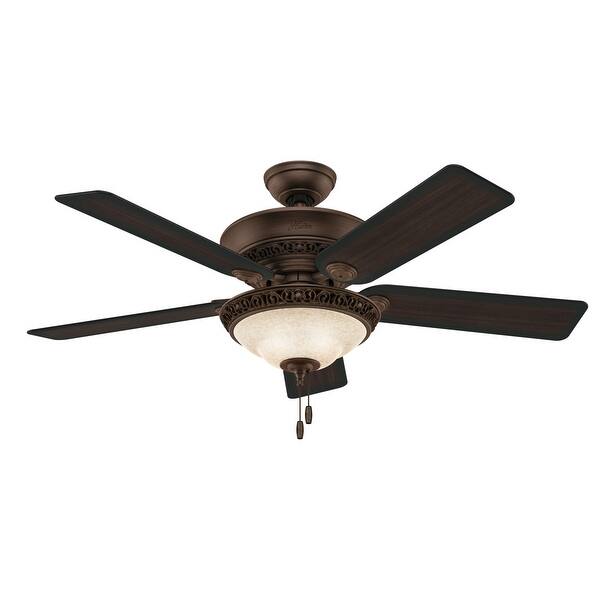 Shop Hunter 52 Italian Countryside Ceiling Fan With Led Light Kit And Pull Chain Pa Cocoa Overstock 8086174