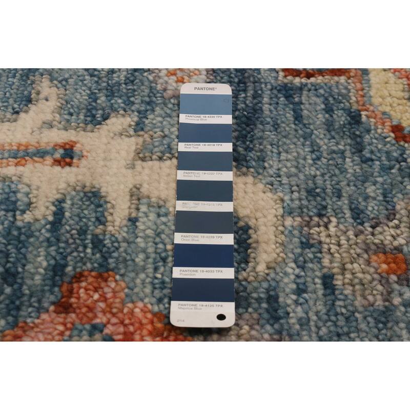 ECARPETGALLERY Hand-knotted Jules Serapi Navy Wool Rug - 8'0 x 9'10