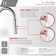 preview thumbnail 5 of 23, STYLISH Solid Stainless Steel Sink Kitchen Faucet, 1 Lever Handle Pull Down Spout Mixer Tap, Stainless Steel Finish