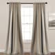 preview thumbnail 13 of 13, Lush Decor Julia Striped Room Darkening Window Curtain Panel Pair 108 Inches - Grey