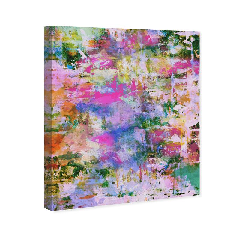 Wynwood Studio Abstract Daverro Due Purple and Light Purple Modern & Contemporary Wall Art Canvas Print