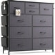 preview thumbnail 23 of 28, 10 Drawer Dresser Closet Storage Tower Organizer Unit for Bedroom Dark Grey