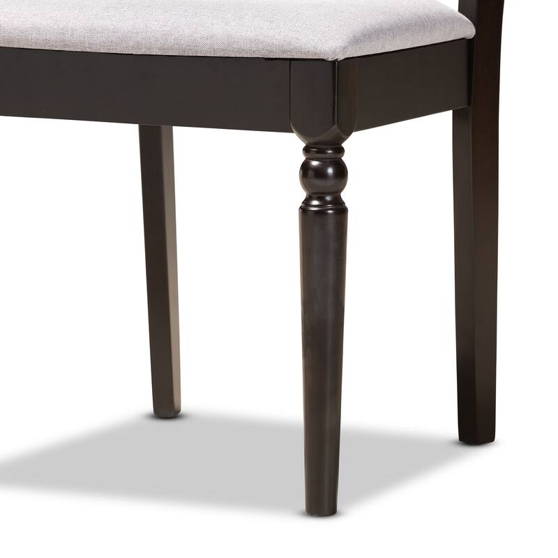 Amira Mid-Century Modern Transitional Ash Walnut Finished Wood King Size Platform Bed