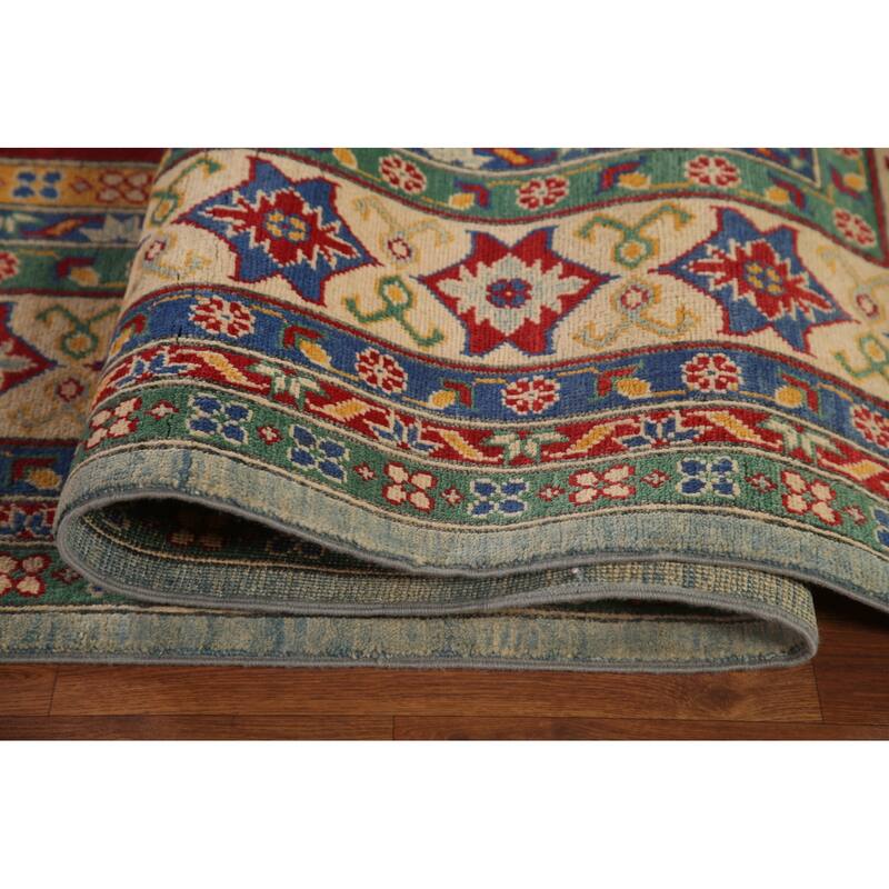 Geometric Kazak Large Oriental Area Rug Handmade Wool Carpet - 9'9" x 16'2"
