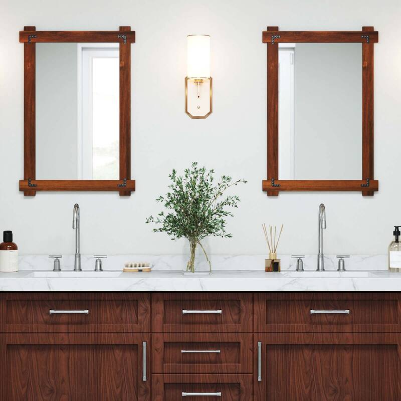 Costway 30 x 20/35 x 24/40 x 28.5 Inch Shatterproof Wall Mirror with