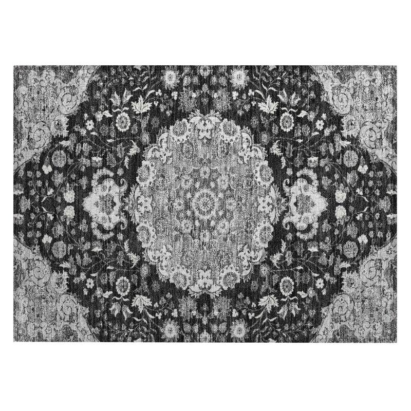 Machine Washable Indoor/ Outdoor Global Eckley Chantille Rug