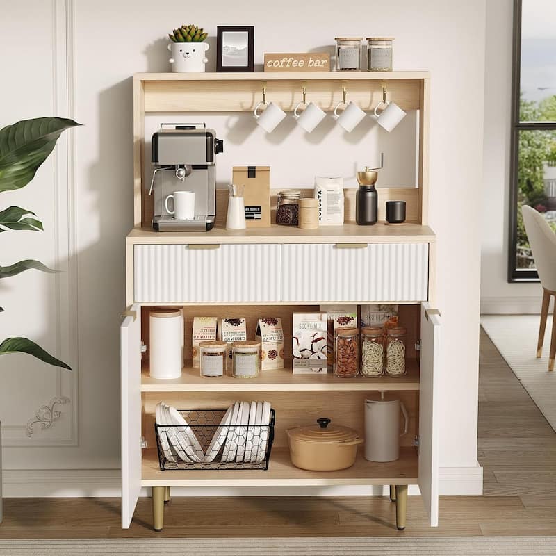 Modern Console Table Sideboard Buffet Cabinet with Storage for Entryway - N/A