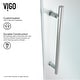 preview thumbnail 5 of 29, VIGO Elan Clear Adjustable Frameless Sliding Shower Door