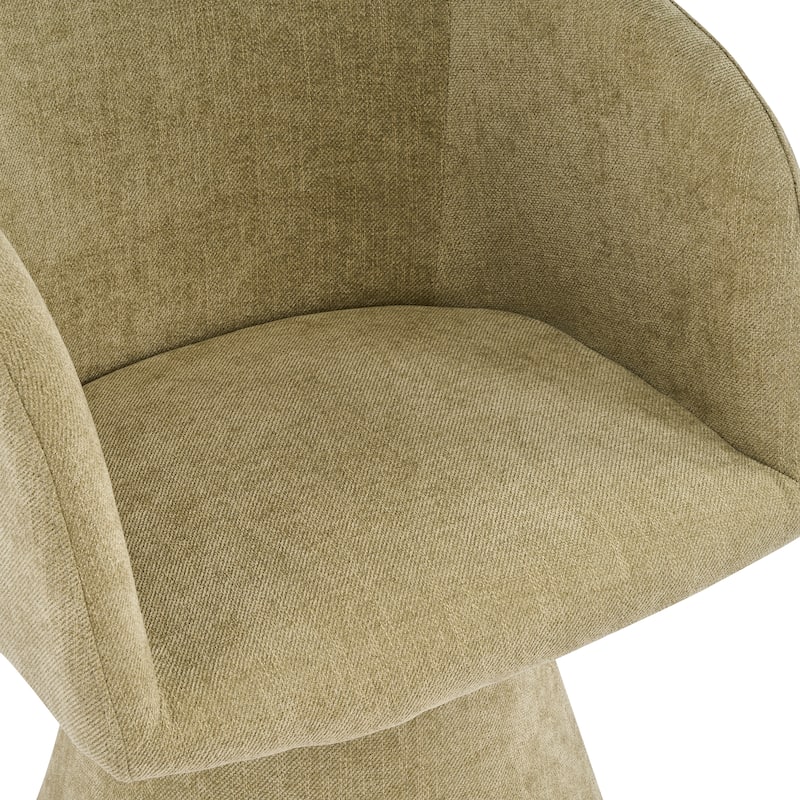 Christopher Knight Home - 180° Swivel Upholstered Dining Chairs with Metal Frame (Set of 2)