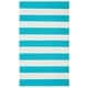 preview thumbnail 152 of 153, SAFAVIEH Handmade Montauk Caspian Stripe Cotton Flatweave Rug 3' x 5' - Turquoise/Ivory - Rectangle