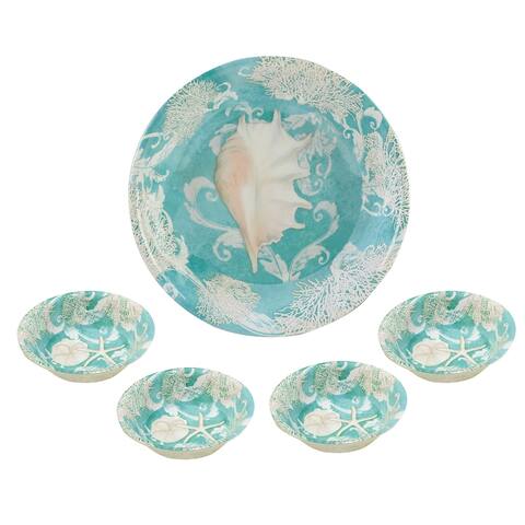 Certified International Inspired Coast 5-Piece Salad/Serving Set