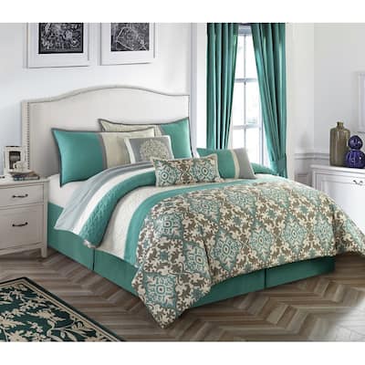 Nanshing Reina Trellis 7 Piece Comforter Set