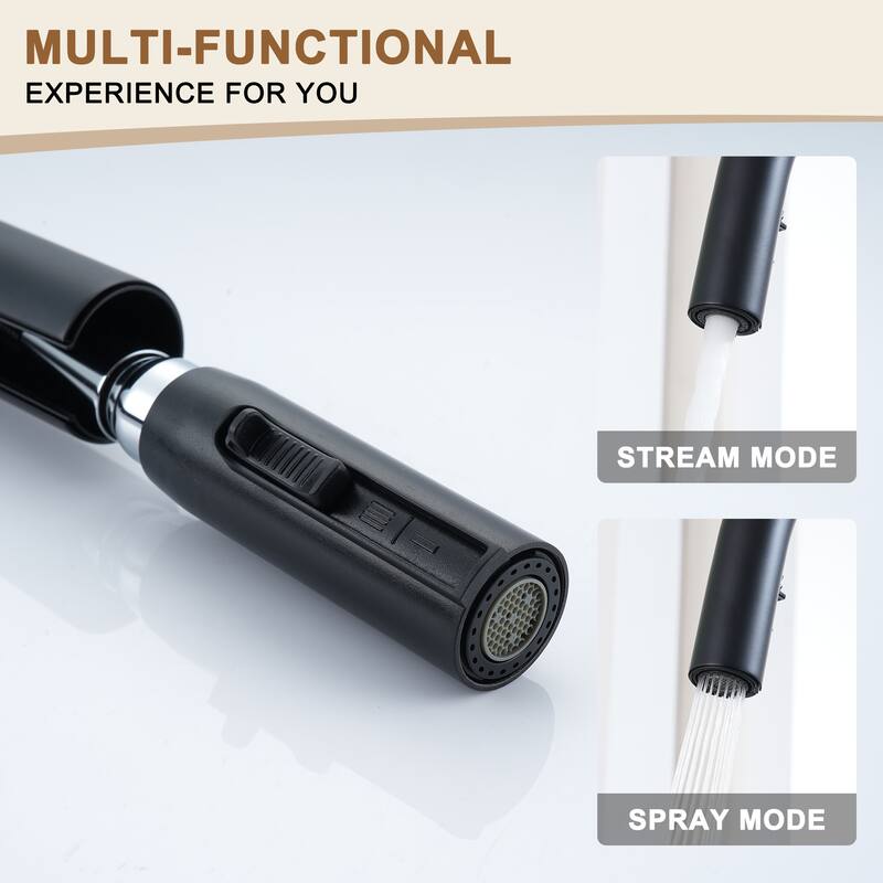 Kitchen Sink Faucet Single-Handle Pull-Out Sprayer Kitchen Faucet