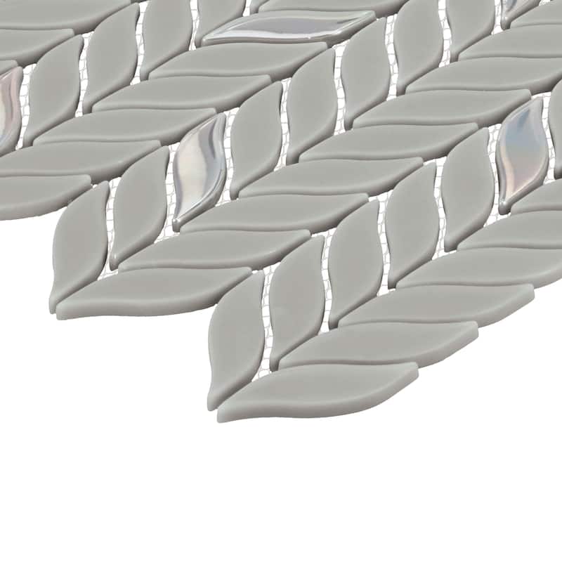Daltile Starcastle 2" Leaf Glass Wall and Floor Mosaic (15 PC Per Carton) (14.70 SQFT Per Carton)