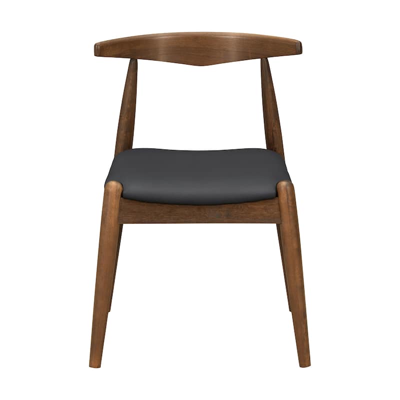 Christopher Knight Home - Walden Vintage Solid Wood Upholstered Dining Chair Set of 2 with Ergonomic Backrest