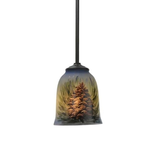 Meyda Tiffany 94906 Pinecone 5" Wide Mini Pendant