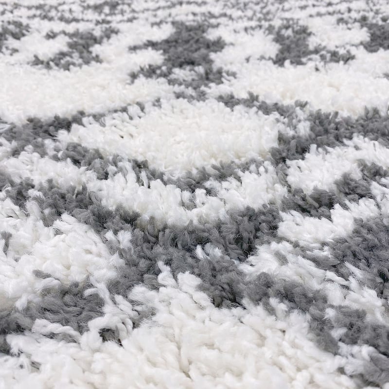 Joy Shag Mediterranean Geometric Indoor Area Rug