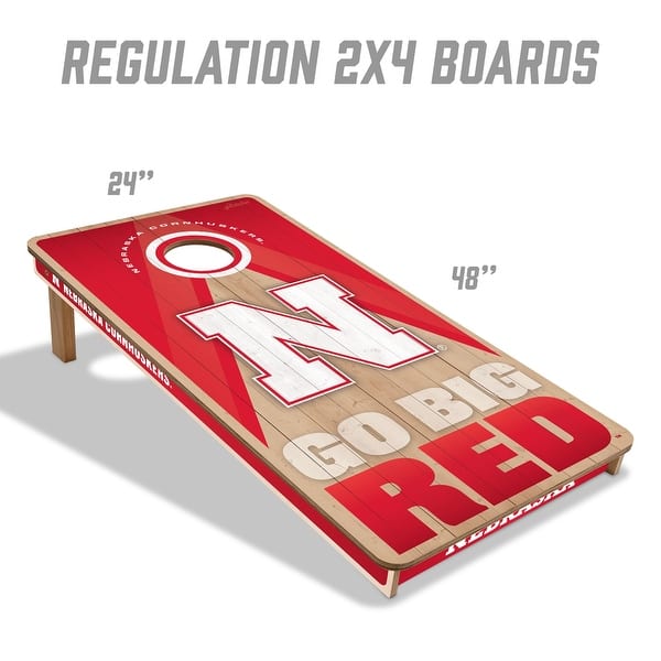 Nebraska Cornhuskers NCAA 2x4 Professional Cornhole Board Set
