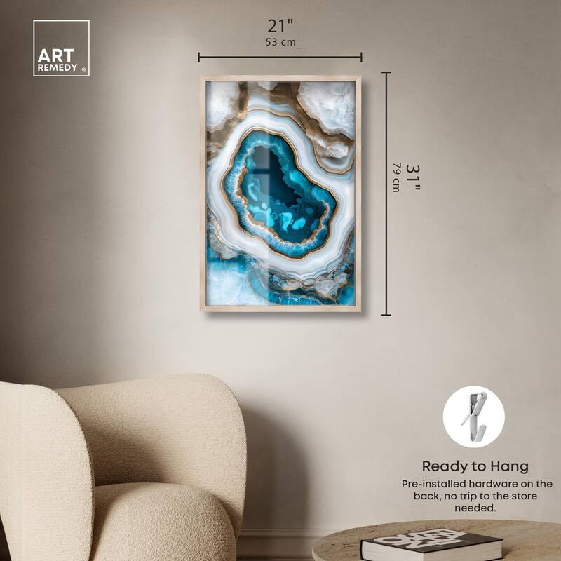 Gilded Geode Eye III Shadowbox by Art Remedy