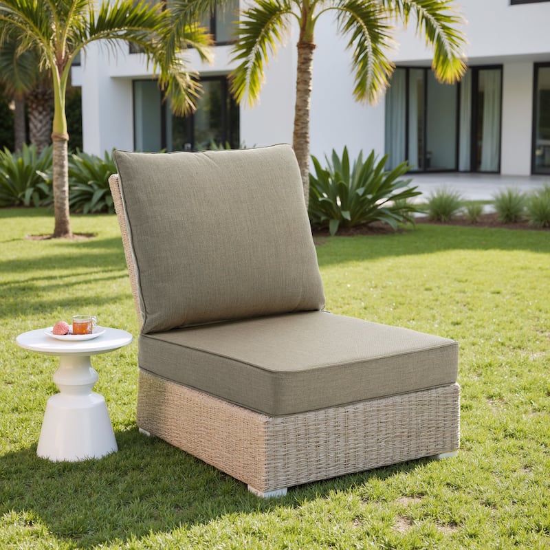Sunbrella Seat Cushion Waterproof Patio Furniture Cushion - Sunbrella - 4405-Camel