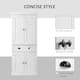 HOMCOM Traditional Freestanding White Kitchen Pantry Cabinet - 30" W x 15.75" D x 72"H