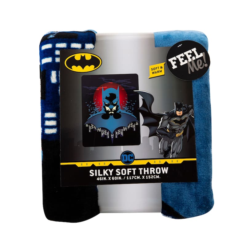 DC Batman Anti Hero Micro Raschel Throw Blanket