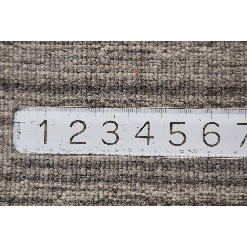 Hand Knotted Oriental 100% Wool Carpet Tribal Tribal Greys & Charcoal Gabbeh Area Rug - 9' 9'' X 8' 2''