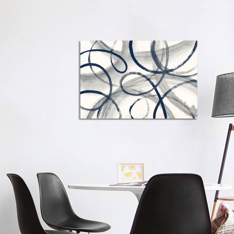 iCanvas "Calligraphia With Navy" by Sue Schlabach Canvas Print - 26x40x1.5