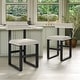 preview thumbnail 3 of 35, Corvus Caen Teddy Fabric Bar Stools with Wood Legs (Set of 2)
