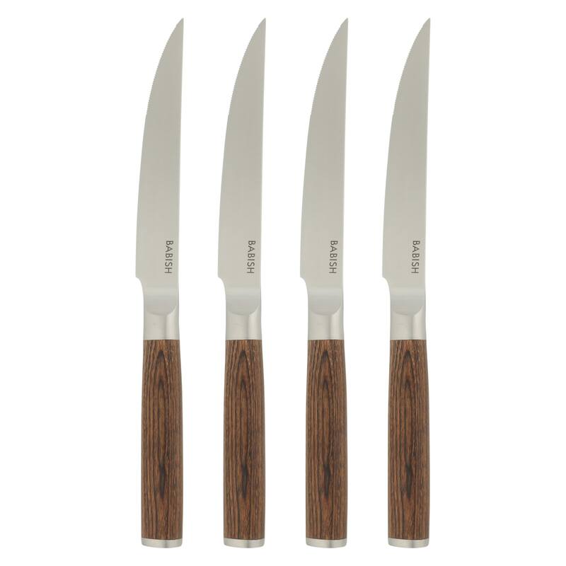 Babish High-Carbon 1.4116 German Steel 4 Pack 5" Steak Knife Set