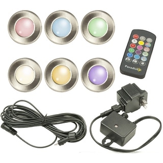 Paradise Garden Lighting GL28103SS6 Low Voltage LED Multi Color Deck ...