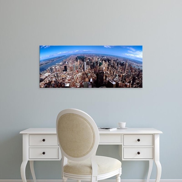 Easy Art Prints Panoramic Images's 'Skyscrapers in a city, Manhattan, New York City, New York State, USA' Canvas Art